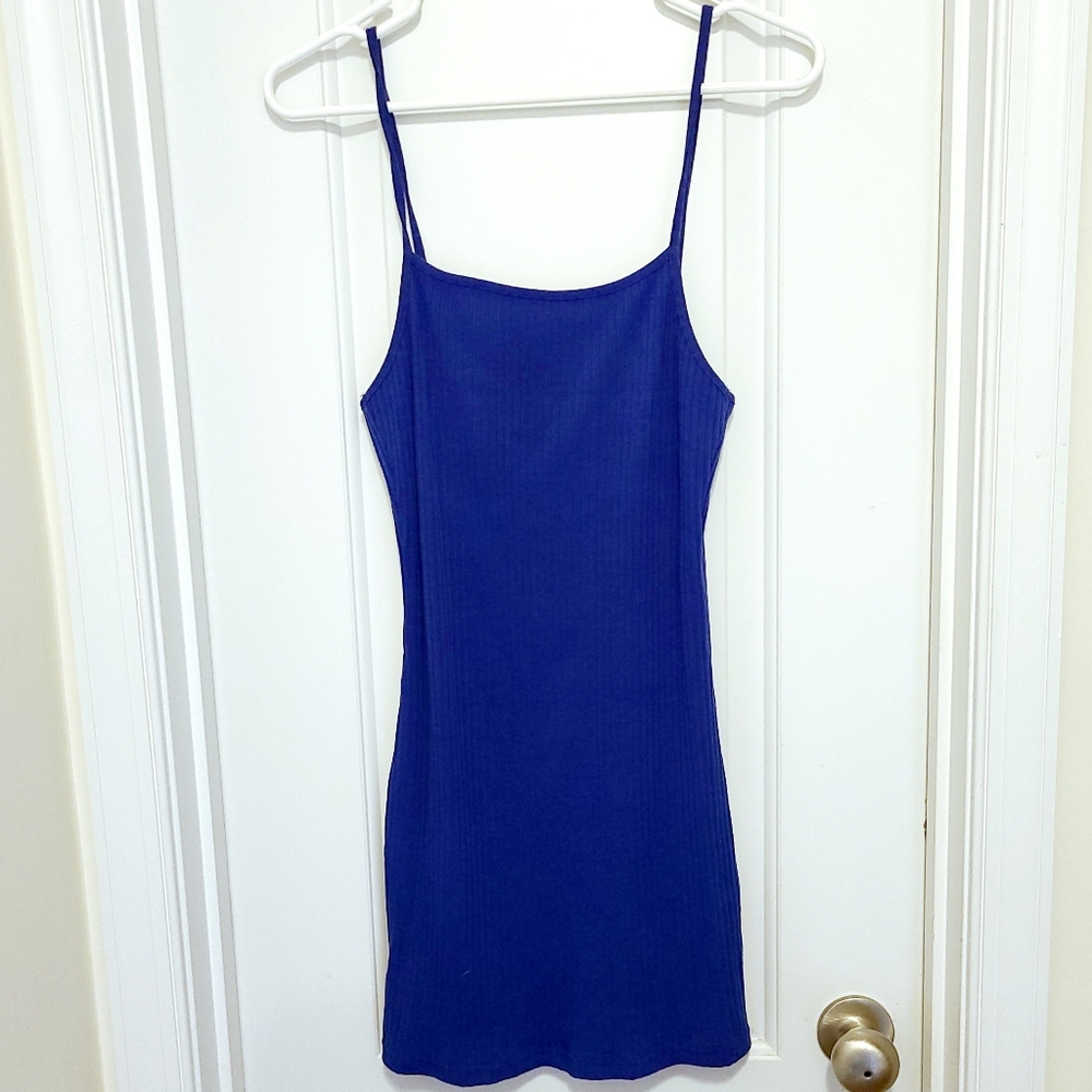 Blue bodycon dress